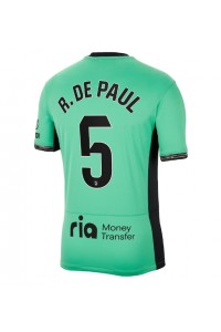 Fotbalové Dres Atletico Madrid Rodrigo De Paul #5 Třetí Oblečení 2023-24 Krátký Rukáv